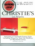 Decorative Arts - Art Nouveau - Art Deco Auction Catalogue - Book - Magazine For Sale: Christie's Los Angeles Innovators of Twentieth Century Style including Property from the Archives of Raymond Loewy Wednesday 16 May 2001: A Post War Auction Catalog - Book - Magazine Decorative Arts - Art Nouveau - Art Deco Auction Catalogue - Book - Magazine For Sale: Christie's Los Angeles Innovators of Twentieth Century Style including Property from the Archives of Raymond Loewy Wednesday 16 May 2001: A Post War Auction Catalog - Book - Magazine