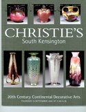 Decorative Arts - Art Nouveau - Art Deco Auction Catalogue - Book - Magazine For Sale: Christie's South Kensington 20th Century Continental Decorative Arts Thursday 13 September 2001 at 11:00 A.M.: A Post War Auction Catalog - Book - Magazine Decorative Arts - Art Nouveau - Art Deco Auction Catalogue - Book - Magazine For Sale: Christie's South Kensington 20th Century Continental Decorative Arts Thursday 13 September 2001 at 11:00 A.M.: A Post War Auction Catalog - Book - Magazine