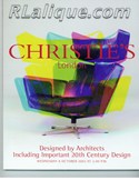 Decorative Arts - Art Nouveau - Art Deco Auction Catalogue - Book - Magazine For Sale: Christie's London Designed by Architects Including Important 20th Century Design Wednesday 8 October 2003 at 2.00 P.M.: A Post War Auction Catalog - Book - Magazine Decorative Arts - Art Nouveau - Art Deco Auction Catalogue - Book - Magazine For Sale: Christie's London Designed by Architects Including Important 20th Century Design Wednesday 8 October 2003 at 2.00 P.M.: A Post War Auction Catalog - Book - Magazine