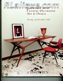 Decorative Arts - Art Nouveau - Art Deco Auction Catalogue - Book - Magazine For Sale: New York Important 20th Century Decorative Art & Design Tuesday 19 December 2006 Christie's: A Post War Auction Catalog - Book - Magazine Decorative Arts - Art Nouveau - Art Deco Auction Catalogue - Book - Magazine For Sale: New York Important 20th Century Decorative Art & Design Tuesday 19 December 2006 Christie's: A Post War Auction Catalog - Book - Magazine