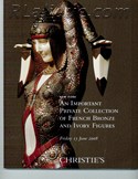 Decorative Arts - Art Nouveau - Art Deco Auction Catalogue - Book - Magazine For Sale: New York An Important Private Collection of French Bronze and Ivory Figures Friday 13 June 2008 Christie's: A Post War Auction Catalog - Book - Magazine Decorative Arts - Art Nouveau - Art Deco Auction Catalogue - Book - Magazine For Sale: New York An Important Private Collection of French Bronze and Ivory Figures Friday 13 June 2008 Christie's: A Post War Auction Catalog - Book - Magazine