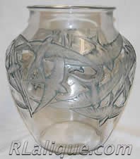 Rene Lalique Vase Hirondelles