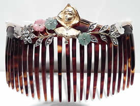 Rene Lalique Fake Jewelry Hair Comb Rene Lalique Fake Jewelry Hair Comb