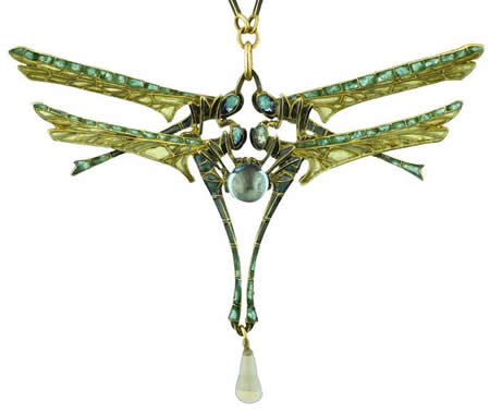 Rene Lalique Jewelry Pendant Dragonfly Rene Lalique Pendant Dragonfly