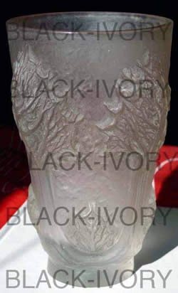 Fake Rene Lalique Cire Perdue Vase in Profile