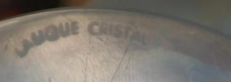 Bacchantes Opalescent Lalique Cristal Vase Signature Bacchantes Opalescent Lalique Cristal Vase Signature