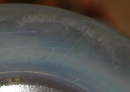 Bacchantes Opalescent Lalique Crystal Vase Signature Bacchantes Opalescent Lalique Crystal Vase Signature