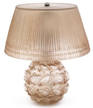 Rene Lalique Lamp Camaret