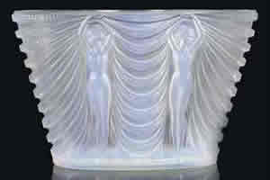 Rene Lalique Terpsichore Vase in Opalescent Glass