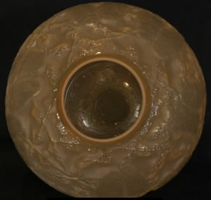 Perrruches Vase Rim R. Lalique