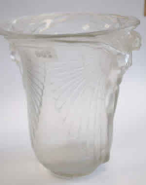 Rene Lalique Deux Figures Femmes Ailees Cire Perdue Vase