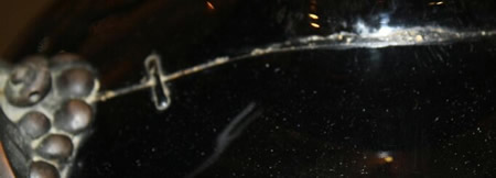 Rene Lalique Senlis Vase Showing Stapled Crack In Glass Rene Lalique Senlis Vase Showing Stapled Crack In Glass