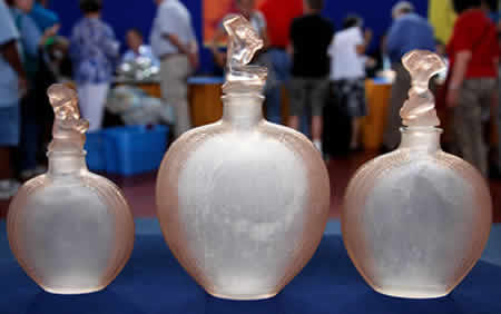 Forget Me Not Garniture Bottles Rene Lalique